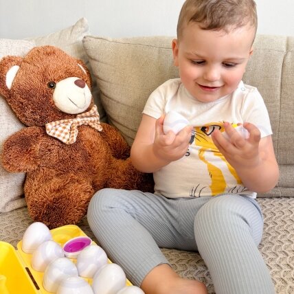 WOOPIE Montessori kiaušinių dėlionė – derinkite formas ir spalvas 1
