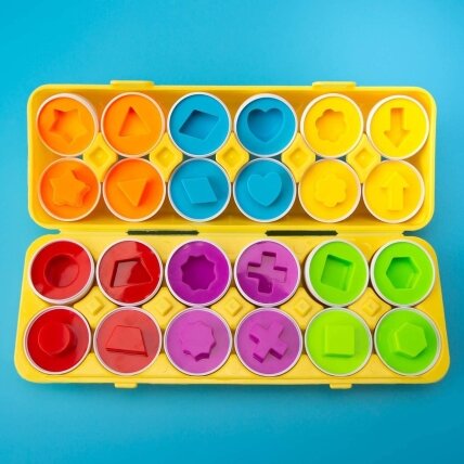 WOOPIE Montessori kiaušinių dėlionė – derinkite formas ir spalvas 10 WOOPIE Montessori kiaušinių dėlionė – derinkite formas ir spalvas 10