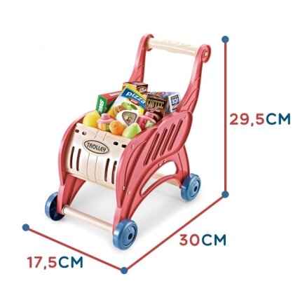 WOOPIE Parduotuvė Supermarketas Pirkinių vežimėlis Ledai Saldainiai + 40 vnt. 11