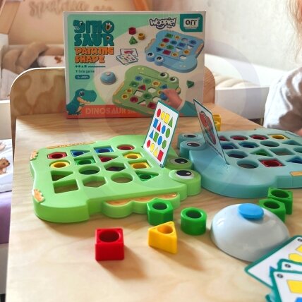WOOPIE Montessori dėlionė Dinozauras Vikrumo žaidimas Suderink formas 4 WOOPIE Montessori dėlionė Dinozauras Vikrumo žaidimas Suderink formas 4