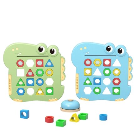 WOOPIE Montessori dėlionė Dinozauras Vikrumo žaidimas Suderink formas 9 WOOPIE Montessori dėlionė Dinozauras Vikrumo žaidimas Suderink formas 9
