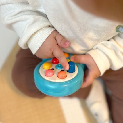 WOOPIE Vikrumo žaidimas „Kurmių mušynė“ Aštuonkojis su virvele Rožinis 2in1 1
