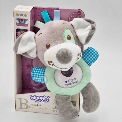 WOOPIE BABY Interaktyvus pliušinis žaislas–migdukas kūdikiams, šviesa, garsas, šuniukas 5
