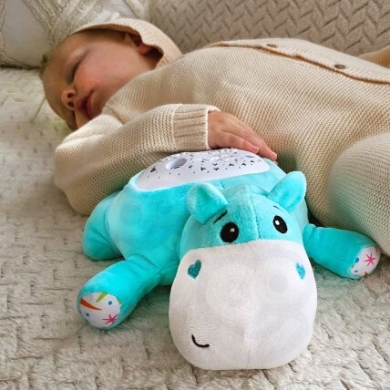 WOOPIE BABY Minkštas žaislas su projektoriumi 2in1 Migdyklė Begemotas 2 WOOPIE BABY Minkštas žaislas su projektoriumi 2in1 Migdyklė Begemotas 2