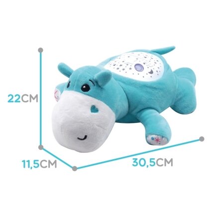 WOOPIE BABY Minkštas žaislas su projektoriumi 2in1 Migdyklė Begemotas 13