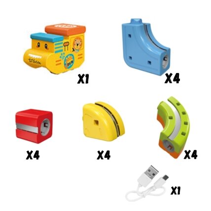 WOOPIE magnetinės kaladėlės – levituojantis trasa 18 vnt. 5