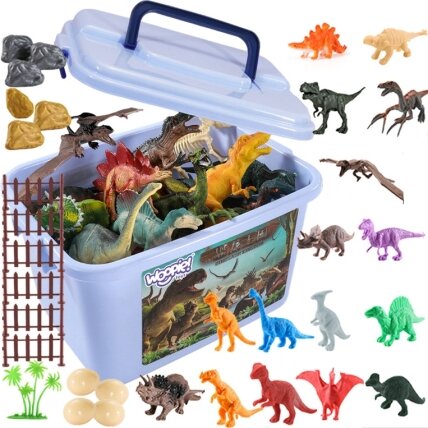 WOOPIE Dinozaurų figūrėlių rinkinys 40 vnt.