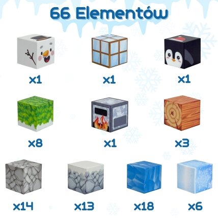 WOOPIE magnetinės konstravimo kaladėlės Žiemos pasaulis 4 WOOPIE magnetinės konstravimo kaladėlės Žiemos pasaulis 4