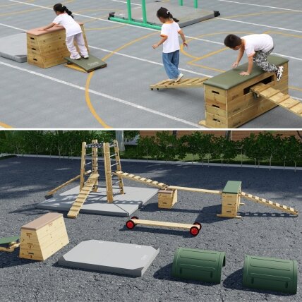 CLASSIC WORLD EDU Gimnastikos čiužinys Apsauginis kilimėlis Dviejų dalių sulankstomas 5