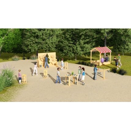 CLASSIC WORLD EDU Lauko edukacinis stalas 6 funkcijų žaidimams su smėliu, skysčiais ir akmenukais 3 CLASSIC WORLD EDU Lauko edukacinis stalas 6 funkcijų žaidimams su smėliu, skysčiais ir akmenukais 3