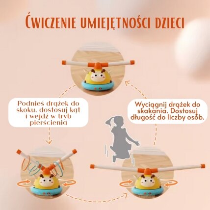 WOOPIE Vikrumo žaidimas Automatinė šokdynė 2in1 Mėtymas į taikinį Bitutė 4 WOOPIE Vikrumo žaidimas Automatinė šokdynė 2in1 Mėtymas į taikinį Bitutė 4