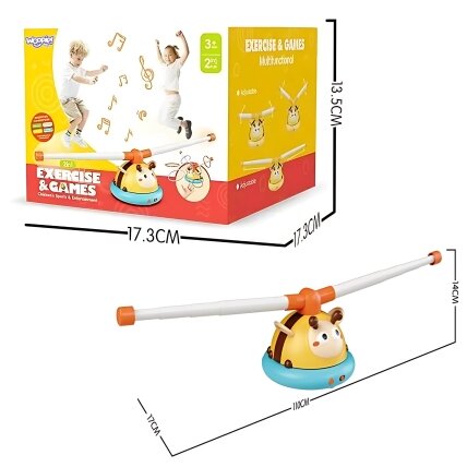 WOOPIE Vikrumo žaidimas Automatinė šokdynė 2in1 Mėtymas į taikinį Bitutė 9 WOOPIE Vikrumo žaidimas Automatinė šokdynė 2in1 Mėtymas į taikinį Bitutė 9
