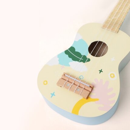 CLASSIC WORLD Medinė ukulelė gitara vaikams, mėlyna 8 CLASSIC WORLD Medinė ukulelė gitara vaikams, mėlyna 8