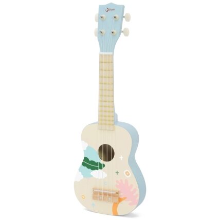 CLASSIC WORLD Medinė ukulelė gitara vaikams, mėlyna 10