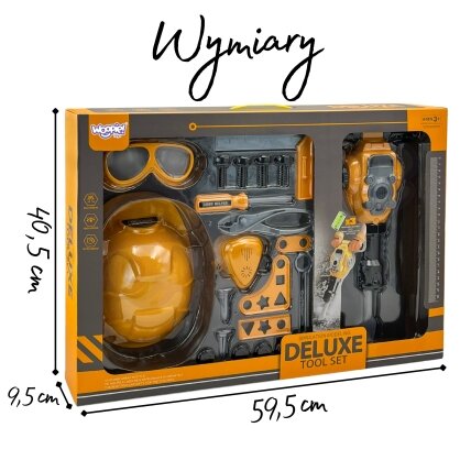WOOPIE Mažojo meistro įrankių rinkinys – apsauginiai akiniai, šalmas, pneumatinis plaktukas, 21 el. 5 WOOPIE Mažojo meistro įrankių rinkinys – apsauginiai akiniai, šalmas, pneumatinis plaktukas, 21 el. 5