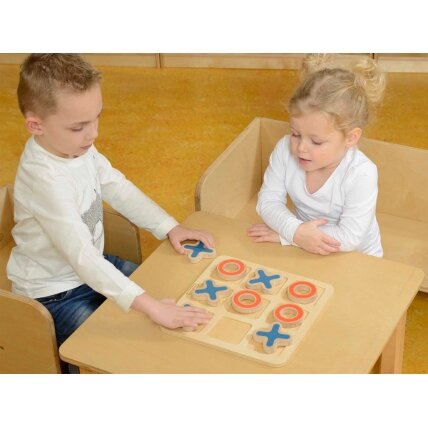 MASTERKIDZ Kryžiukai ir nuliukai medinis žaidimas vaikams, loginė galvosūkis 5