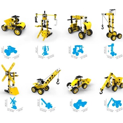 WOOPIE transporto priemonių 8in1 konstrukcinis rinkinys STEAM kaladėlės 11 WOOPIE transporto priemonių 8in1 konstrukcinis rinkinys STEAM kaladėlės 11