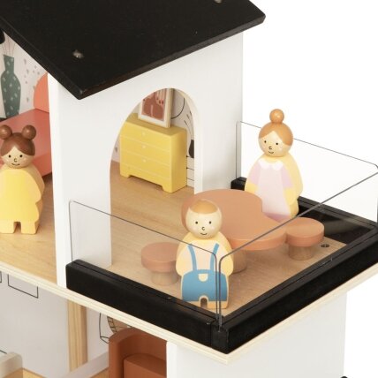 TOOKY TOY Medinė lėlių rezidencija 25 elementai 3