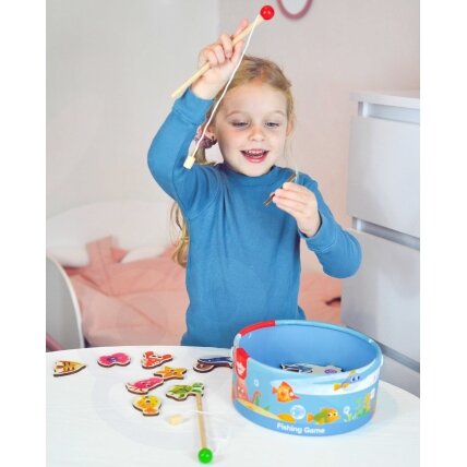 TOOKY TOY Vikrumo žaidimas Žuvyčių gaudymas Žvejyba 3