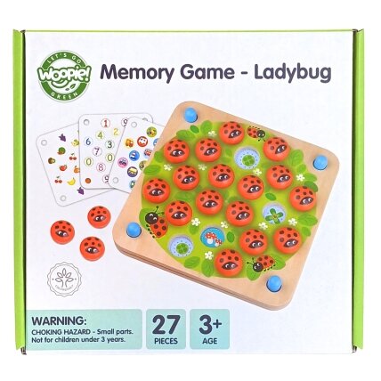 WOOPIE GREEN Memory medinis edukacinis atminties žaidimas dėlionė boružė 14