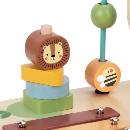 WOOPIE GREEN Medinis edukacinis veiklos staliukas Muzikinis sensorinis labirintas 5in1 11 WOOPIE GREEN Medinis edukacinis veiklos staliukas Muzikinis sensorinis labirintas 5in1 11