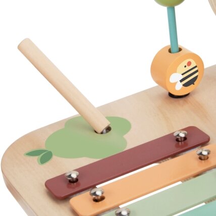 WOOPIE GREEN Medinis edukacinis veiklos staliukas Muzikinis sensorinis labirintas 5in1 12 WOOPIE GREEN Medinis edukacinis veiklos staliukas Muzikinis sensorinis labirintas 5in1 12