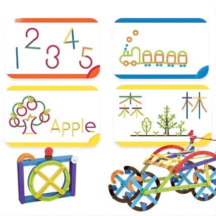 WOOPIE 3D edukacinės matematinės konstrukcinės kaladėlės 155 el. 3 WOOPIE 3D edukacinės matematinės konstrukcinės kaladėlės 155 el. 3