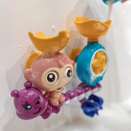 WOOPIE BABY Vandens žaislas maudynėms Beždžionėlė + puodelis 6 WOOPIE BABY Vandens žaislas maudynėms Beždžionėlė + puodelis 6