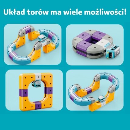 WOOPIE Magnetinis konstruktorius geležinkelio trasa su pritraukimo efektu 38 el. 4 WOOPIE Magnetinis konstruktorius geležinkelio trasa su pritraukimo efektu 38 el. 4