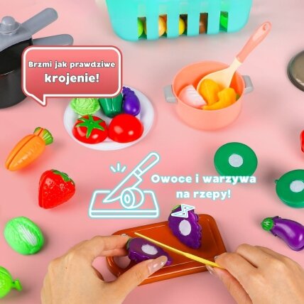 WOOPIE Virtuvės aksesuarų rinkinys Maisto gaminimo žaislas 108 el 1