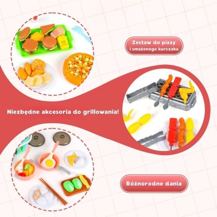 WOOPIE Virtuvės aksesuarų rinkinys Maisto gaminimo žaislas 108 el 3