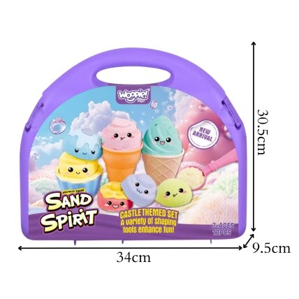WOOPIE SAND FAIRY Kinetinio smėlio rinkinys Ledainė 13 el 2