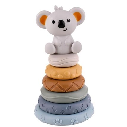 WOOPIE BABY Edukacinis rinkinys Piramidėlė Koala 2in1 kramtukas 3