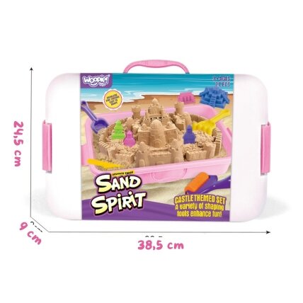 WOOPIE Kinetinio smėlio rinkinys SAND SPIRIT Pilis 24 vnt. 2