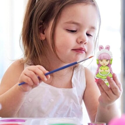 WOOPIE Kūrybinis rinkinys su dažais DIY Pagamink gipso liejinius figūrėles ir nudažyk - Lėlytės 3