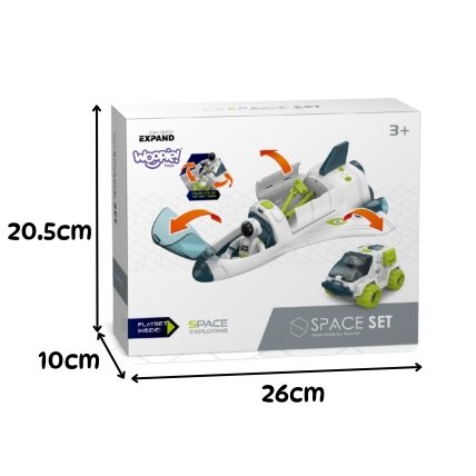 WOOPIE kosminis rinkinys: erdvėlaivis ir marsaeigis Space Set 7 WOOPIE kosminis rinkinys: erdvėlaivis ir marsaeigis Space Set 7