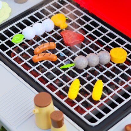 WOOPIE Interaktyvus lauko grilis Barbecue virtuvė su garų efektu LED XL rinkinys 41 el. 2