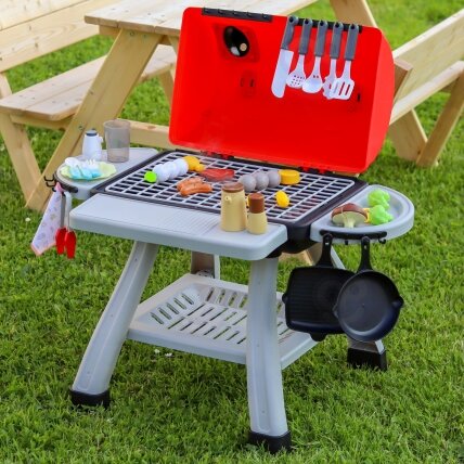 WOOPIE Interaktyvus lauko grilis Barbecue virtuvė su garų efektu LED XL rinkinys 41 el. 4 WOOPIE Interaktyvus lauko grilis Barbecue virtuvė su garų efektu LED XL rinkinys 41 el. 4
