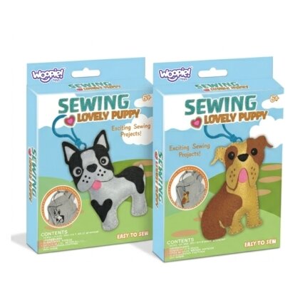 WOOPIE Vaikiškas siuvimo rinkinys ŠUNIUKAI DIY raktų pakabukas 8