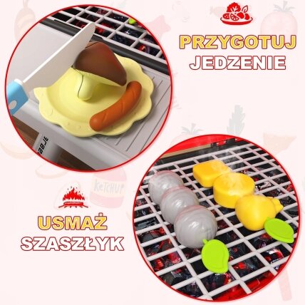 WOOPIE Interaktyvus lauko grilis Barbecue virtuvė su garų efektu LED XL rinkinys 41 el. 9 WOOPIE Interaktyvus lauko grilis Barbecue virtuvė su garų efektu LED XL rinkinys 41 el. 9