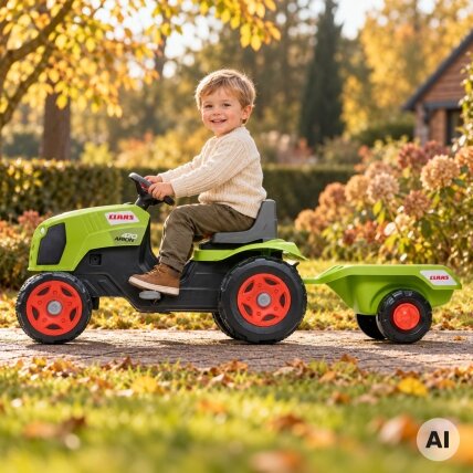 FALK minamas traktorius Claas Arion 470 su priekaba ir atidaromu variklio dangčiu 2–6 m. 1