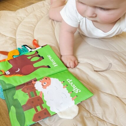 WOOPIE BABY Medžiaginė knygelė su gyvūnėlių uodegėlėmis 3 WOOPIE BABY Medžiaginė knygelė su gyvūnėlių uodegėlėmis 3