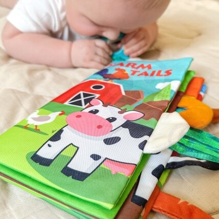 WOOPIE BABY Medžiaginė knygelė su gyvūnėlių uodegėlėmis 4 WOOPIE BABY Medžiaginė knygelė su gyvūnėlių uodegėlėmis 4