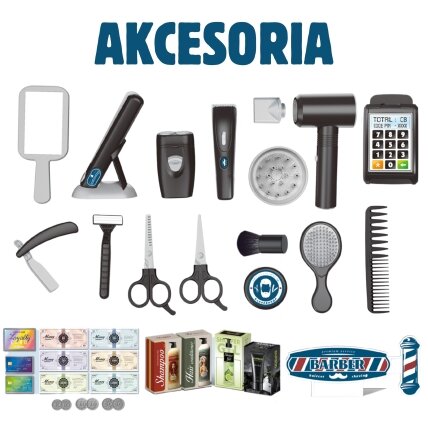 WOOPIE Barber vaikiškas kirpėjo rinkinys – stiliaus salonas 24 el. 3 WOOPIE Barber vaikiškas kirpėjo rinkinys – stiliaus salonas 24 el. 3