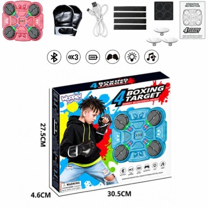 WOOPIE Išmanus muzikinis bokso taikinys Bluetooth ROŽINIS 11 el. 5 WOOPIE Išmanus muzikinis bokso taikinys Bluetooth ROŽINIS 11 el. 5