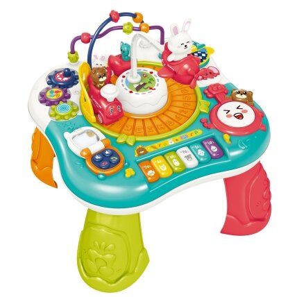 WOOPIE BABY Interaktyvus edukacinis staliukas 2in1 Pianinas Garsai 5