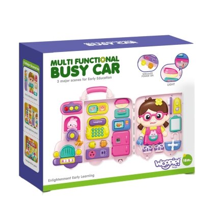 WOOPIE Interaktyvi manipuliacinė veiklos lenta Busy Car lagaminas 3in1 Garsas Šviesa 5 WOOPIE Interaktyvi manipuliacinė veiklos lenta Busy Car lagaminas 3in1 Garsas Šviesa 5