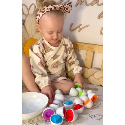 WOOPIE Edukacinė vištelė Montessori rūšiuoklis formų mokymuisi 7