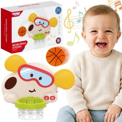 WOOPIE BABY Interaktyvus krepšinio krepšys šuniukas vaikams WOOPIE BABY Interaktyvus krepšinio krepšys šuniukas vaikams
