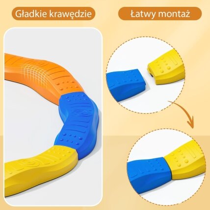 WOOPIE Modulinis pusiausvyros takelis Sensorinis takas Ratas 8 WOOPIE Modulinis pusiausvyros takelis Sensorinis takas Ratas 8